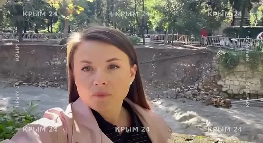 В Ялте обрушился фрагмент подпорной стены у реки Водопадная