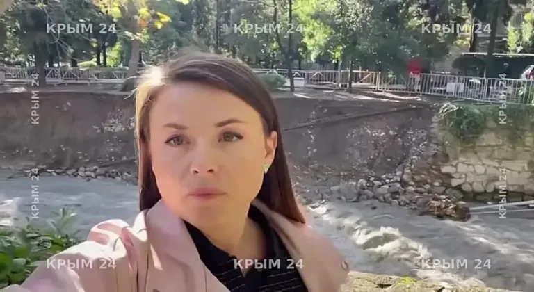 В Ялте обрушился фрагмент подпорной стены у реки Водопадная