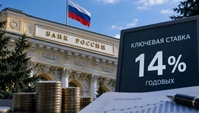 Банк России сохранил ключевую ставку на уровне 14%